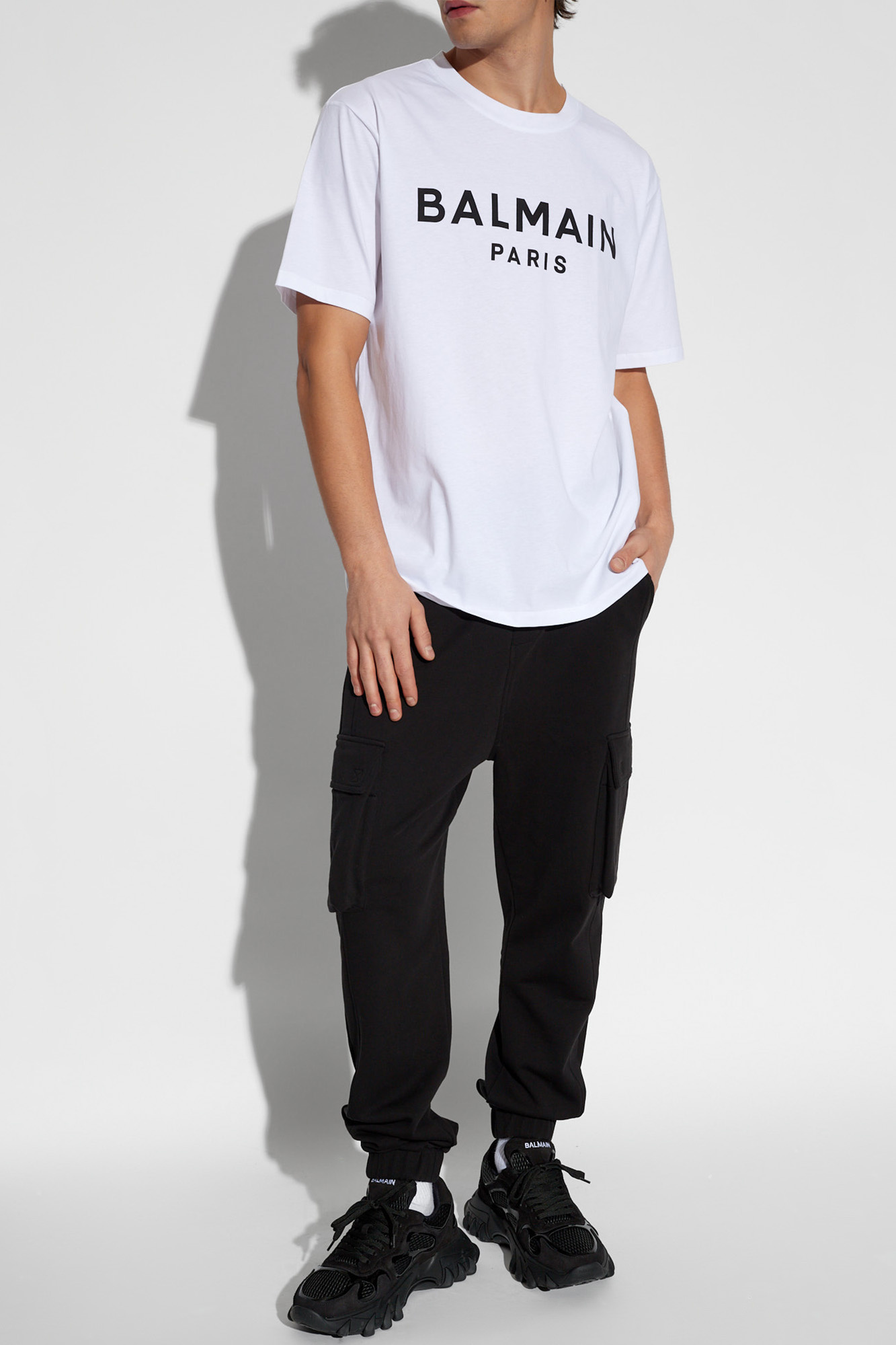 Tシャツ・カットソー BALMAIN Men T-shirt White EH1EB003BC87 GAB White Designer T-shirts - Men | Balmain